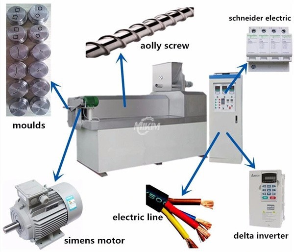 corn puff extruder machine